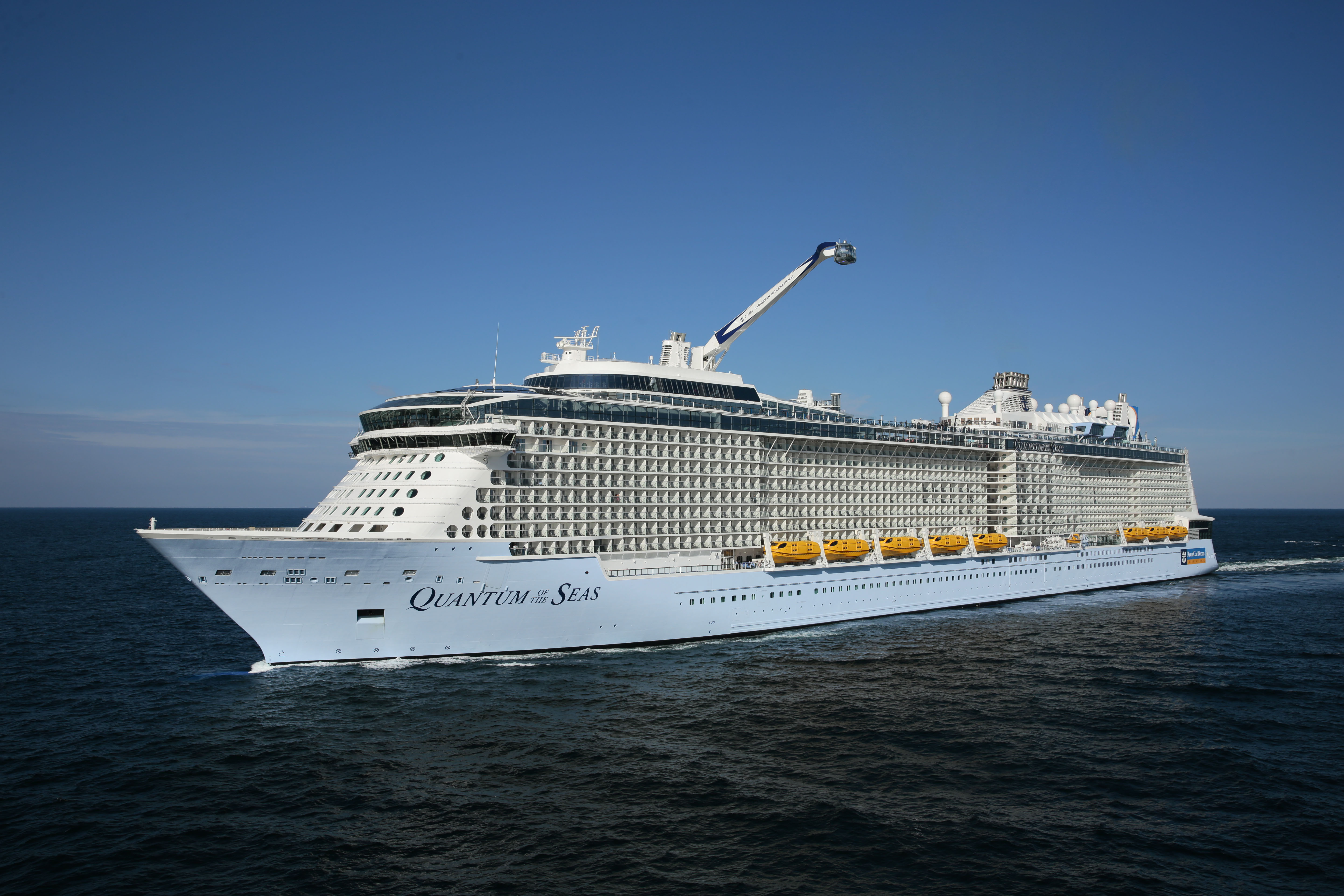 Quantum of the Seas, Side View