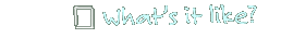 What's it like?