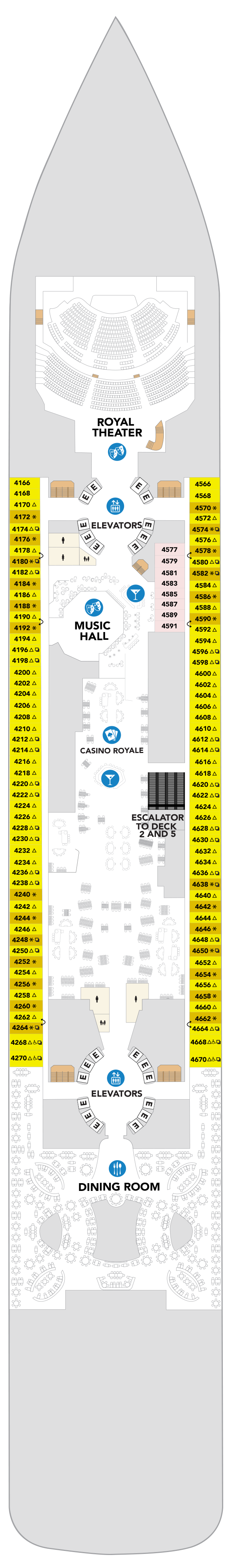 Deck Layout Icon Of The Seas