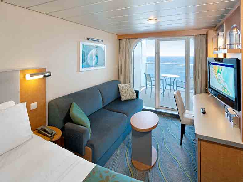 Oasis of the Seas Ocean View Balcony / Ocean View with Large Balcony