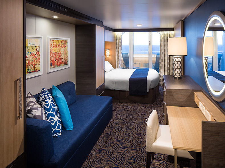 Odyssey of the Seas Obstructed Ocean View Balcony