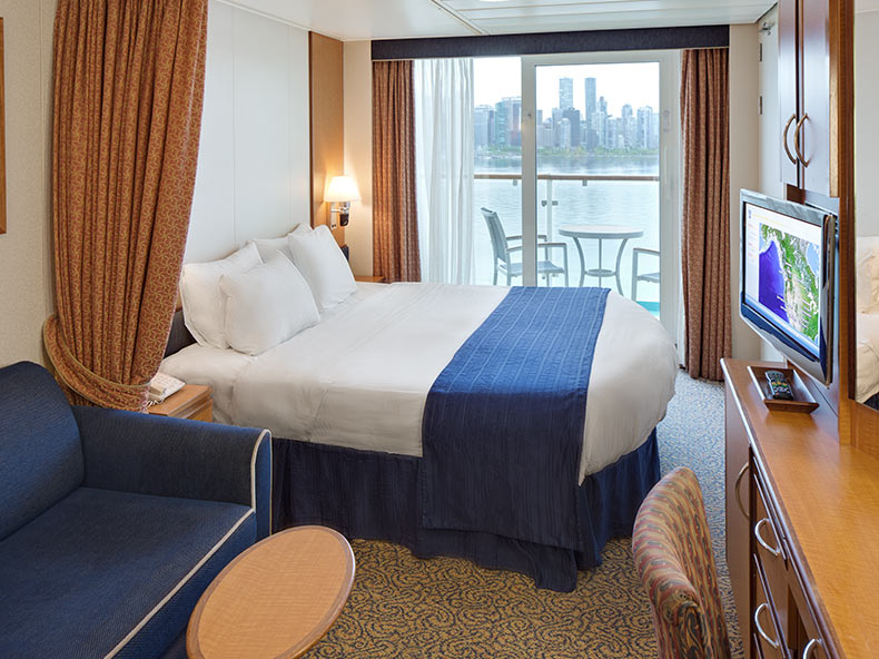 Radiance of the Seas Connecting Ocean View Balcony