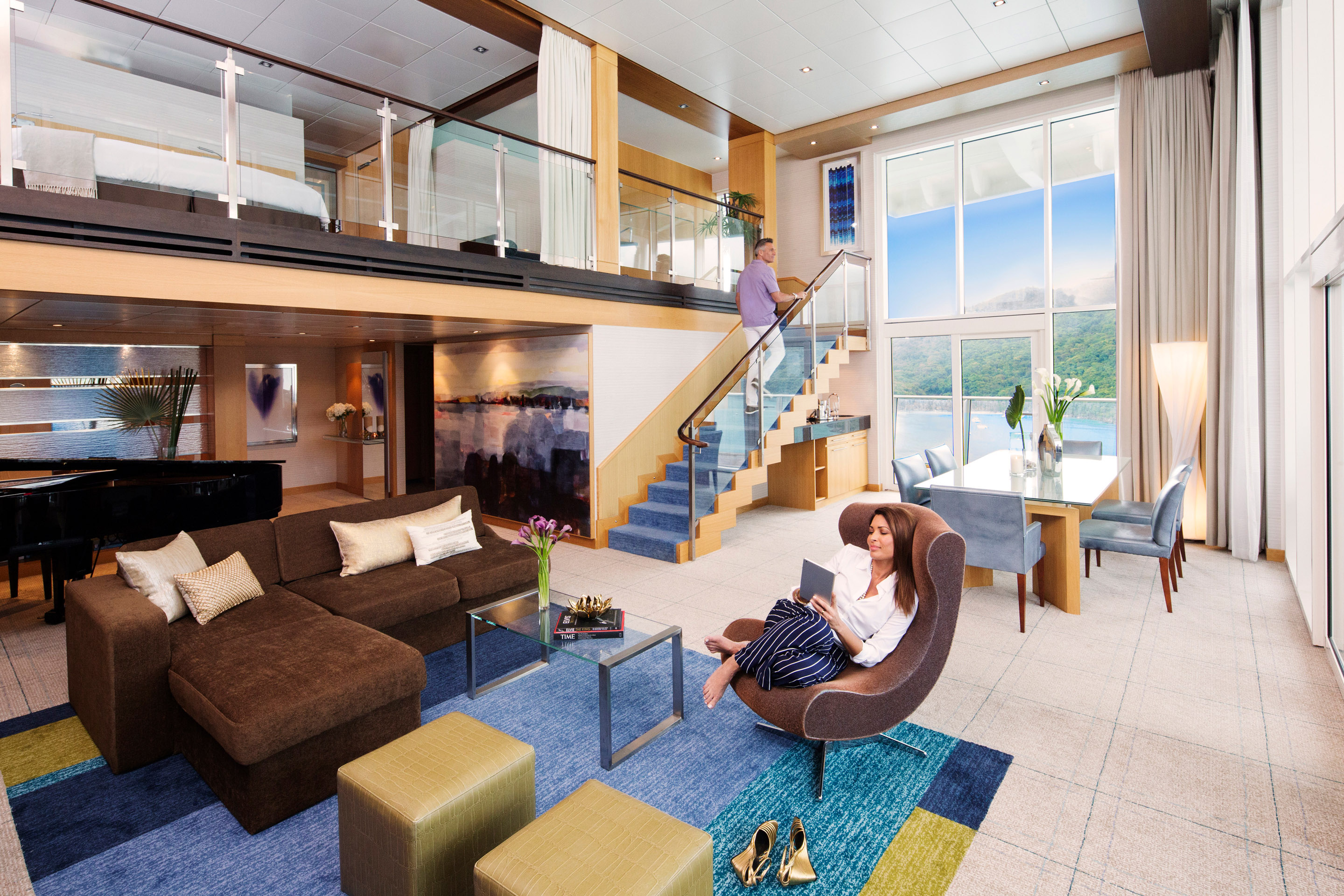 cruise ship with big rooms