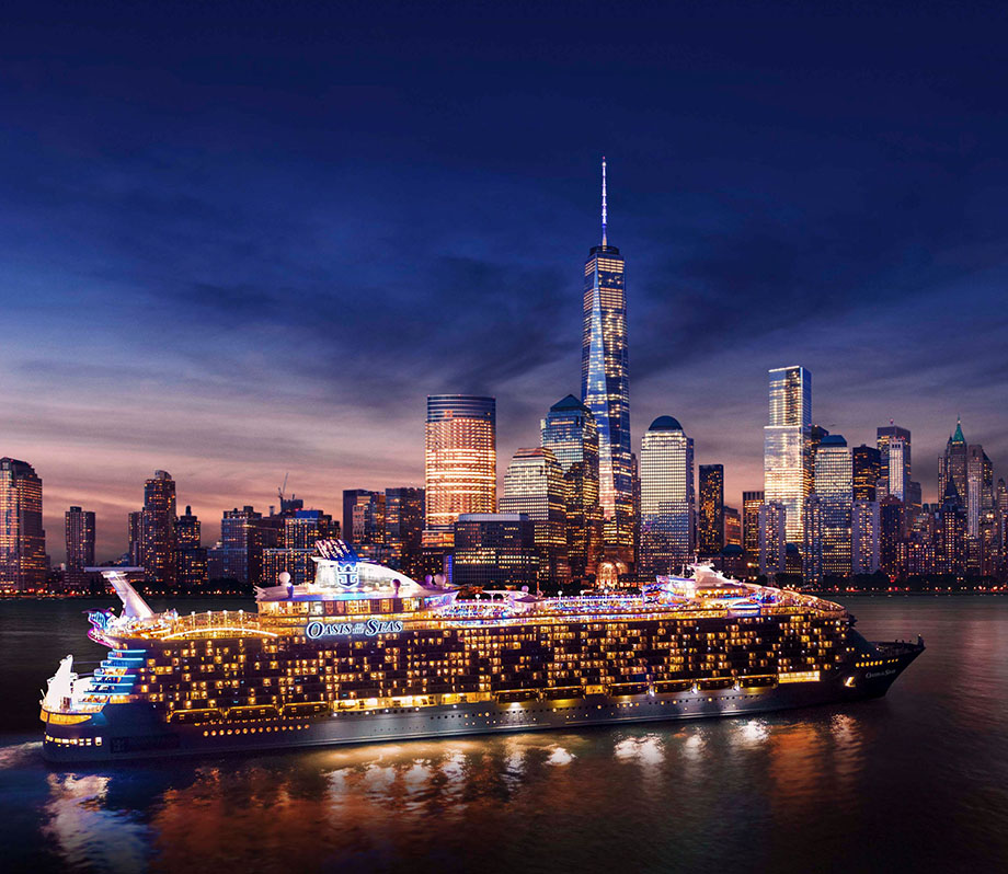 Oasis Class, Oasis of the Seas, Sailing in New York