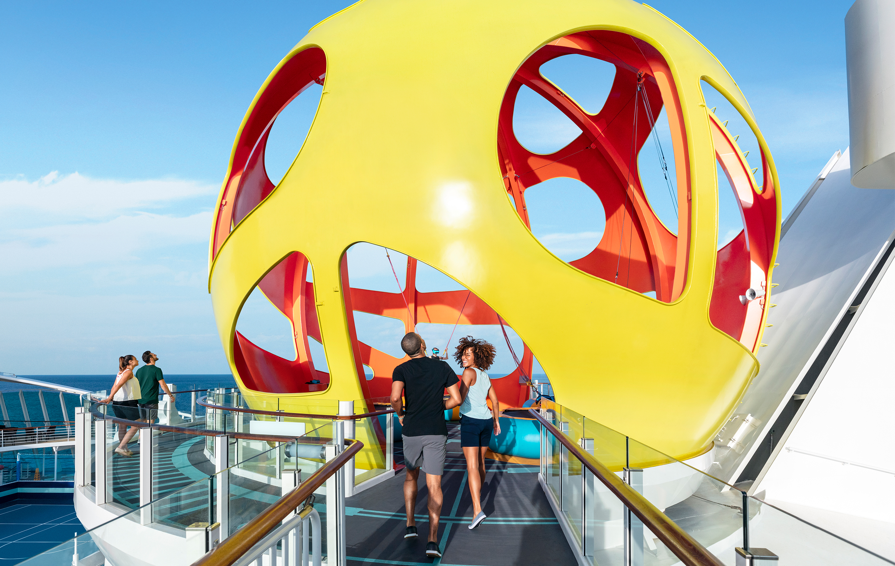 Couple entering Skypad onboard Mariner of the Seas