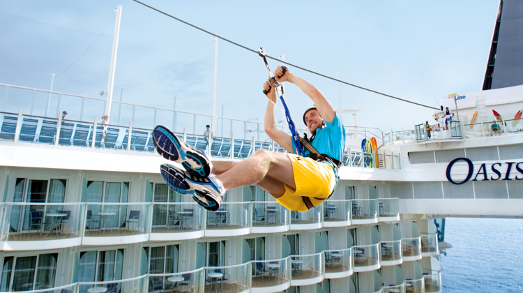 zipline on cruise ship