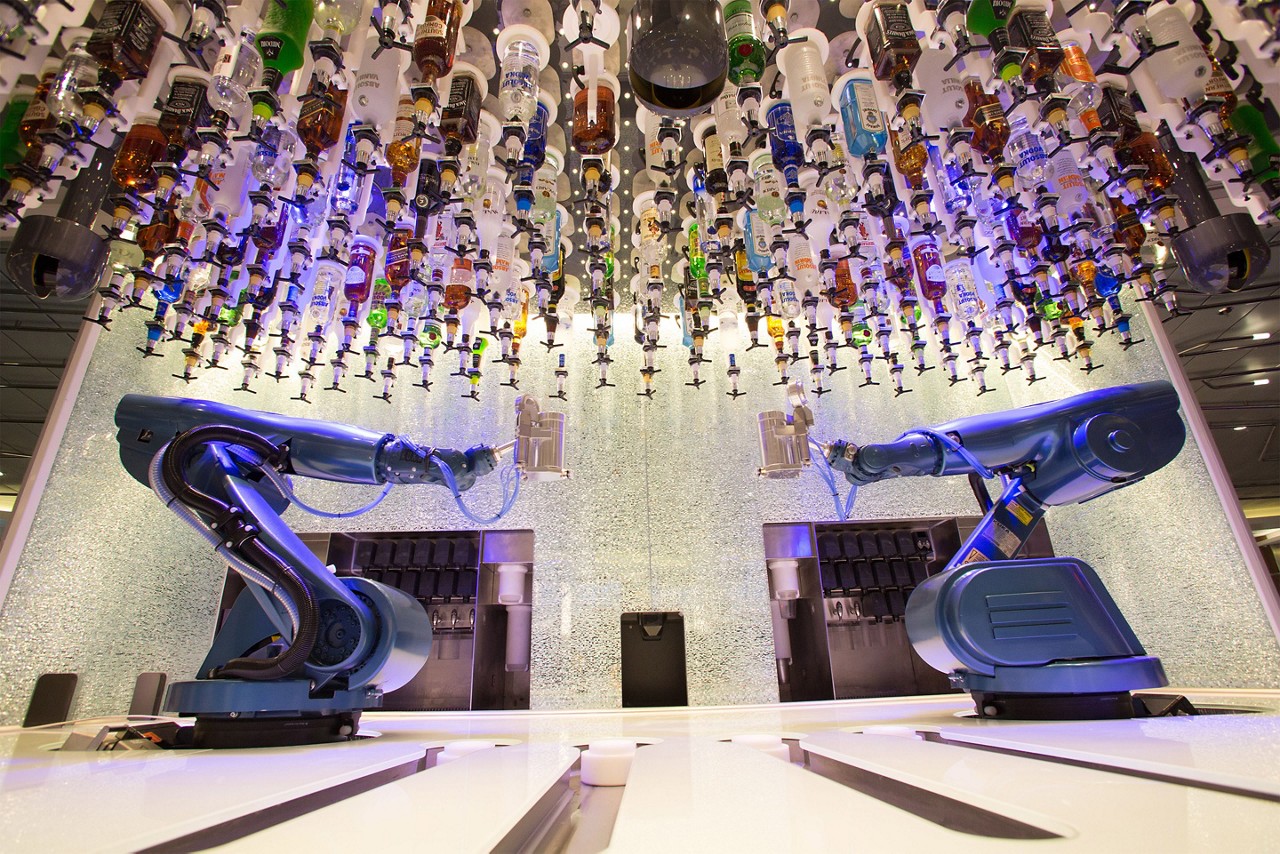 Flaschen in der Bionic Bar