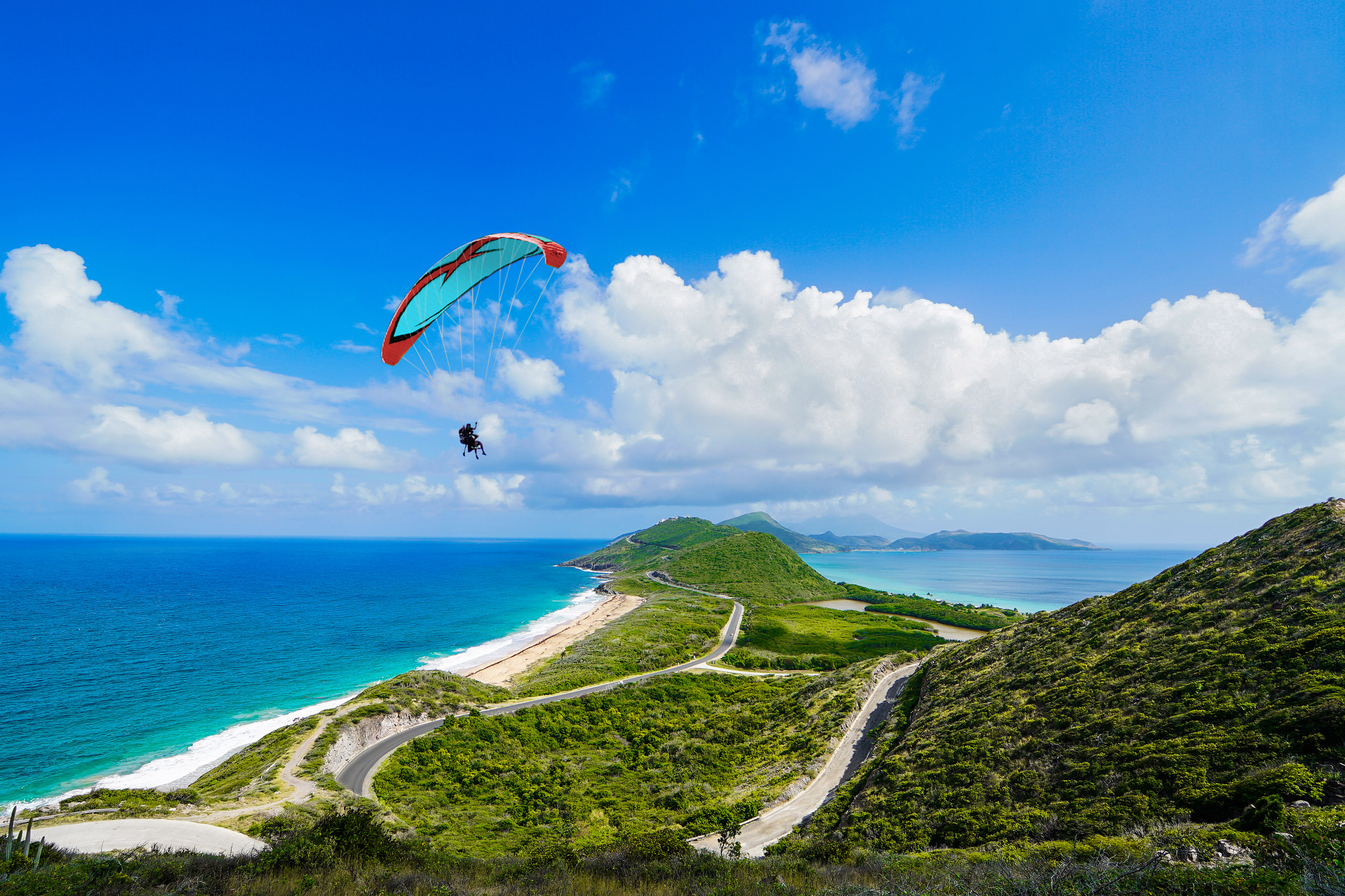 Basseterre, St. Kitts Timothy Hills Paragliding