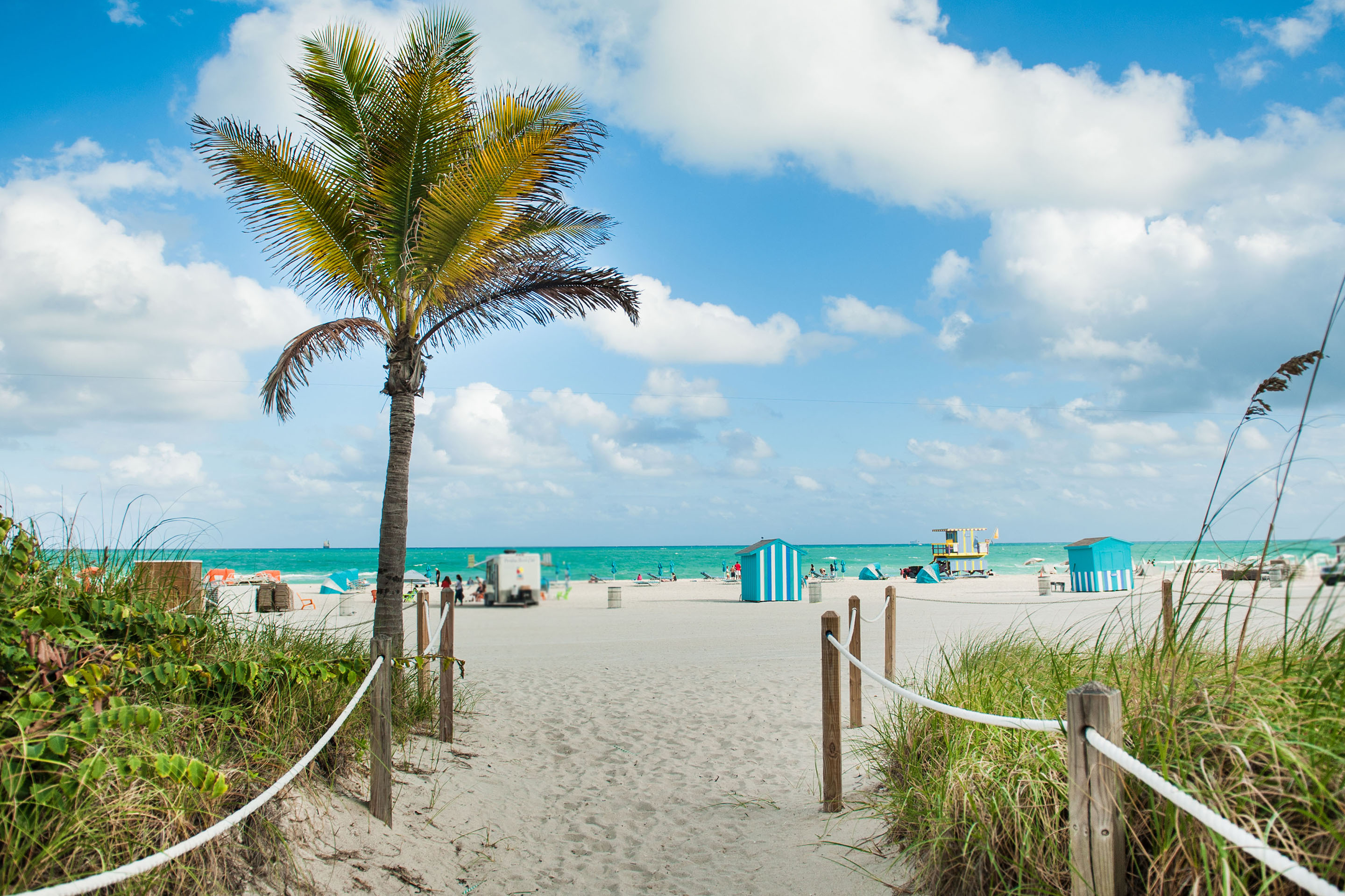 Beach Walking Entrance, Miami, Florida