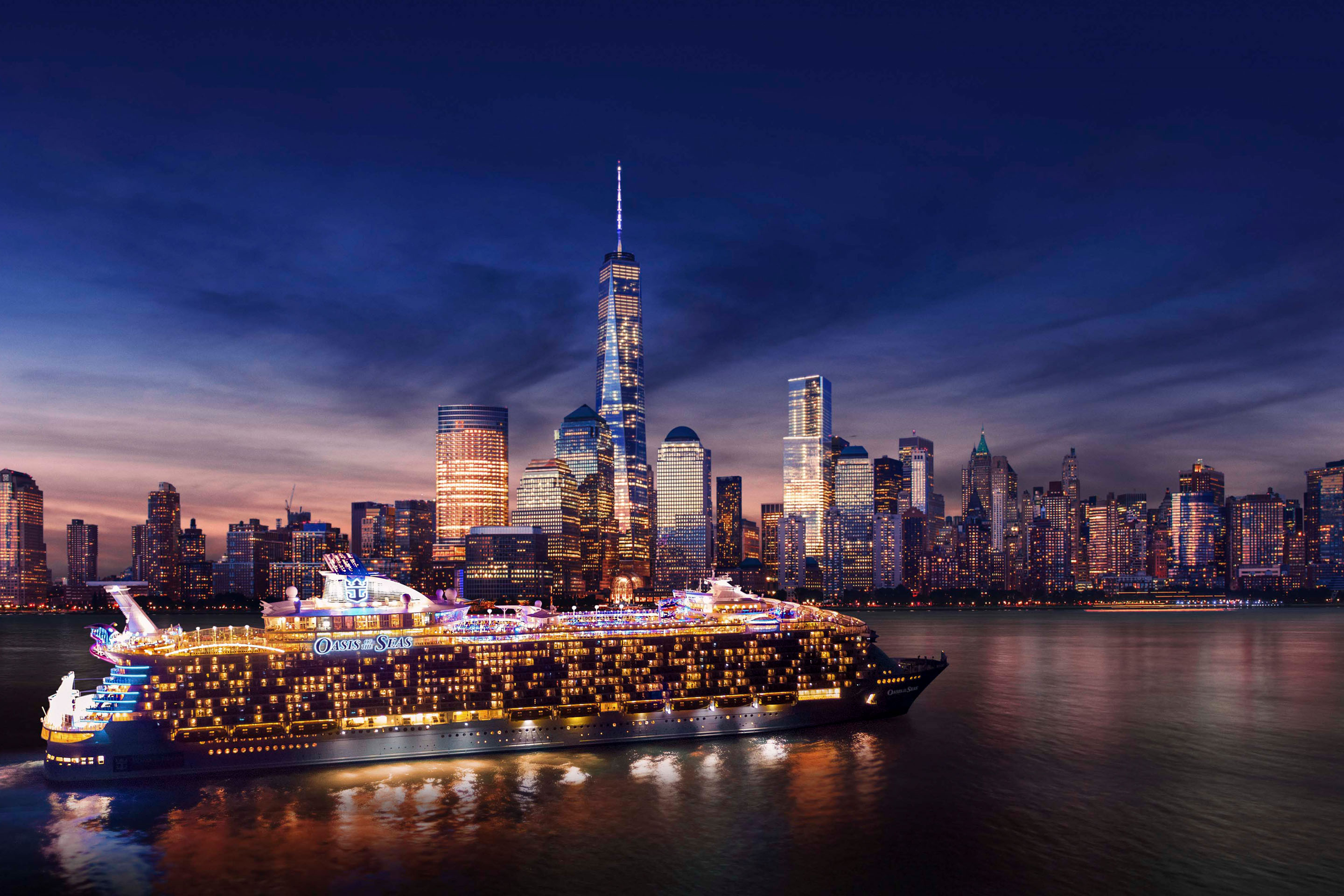 El Oasis of the Seas navegando en Nueva York