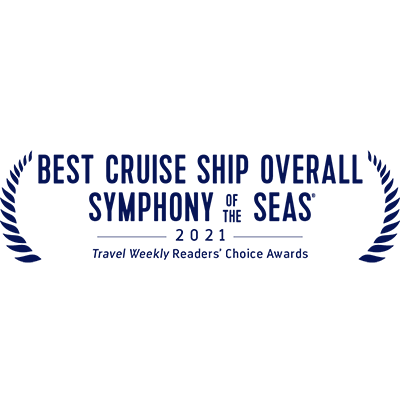 2021 best cruise ship symphony of the seas travel weekly readers award navy