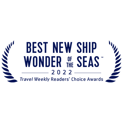 2022 Best New Ship Wonder of the Seas Award Accolade Royal Caribbean