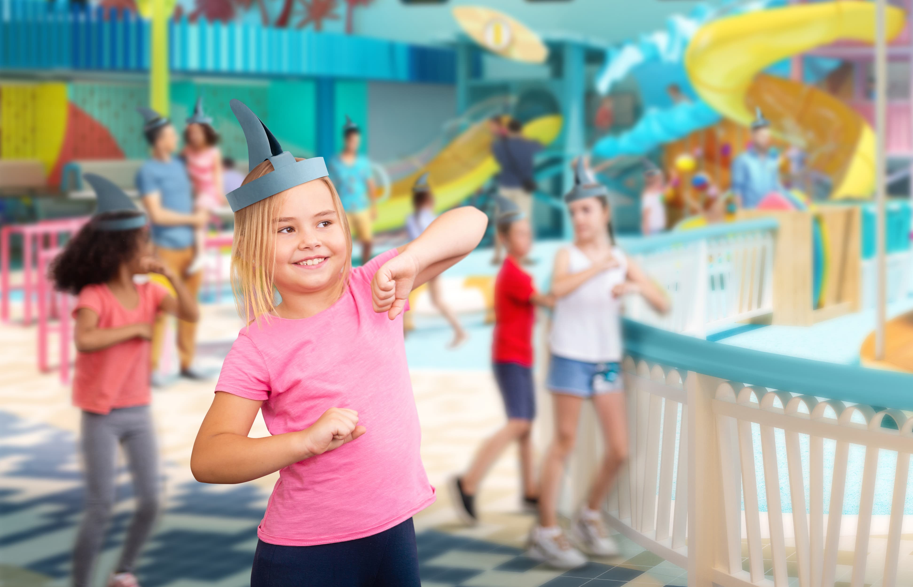 Girl Enjoying the Games and Parade at Surfside on Icon of the Seas