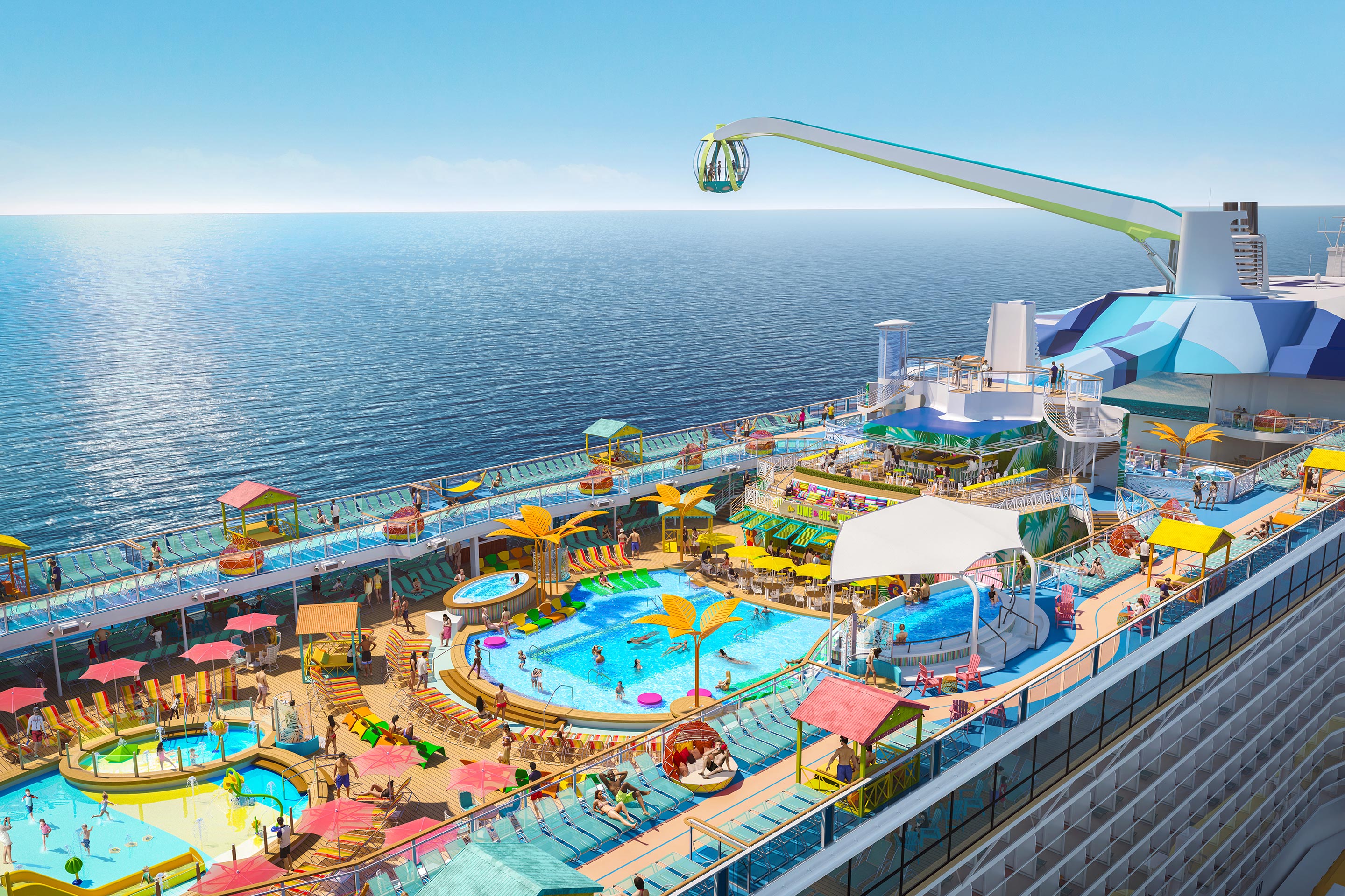 Odyssey of the Seas Pool Deck and North Star