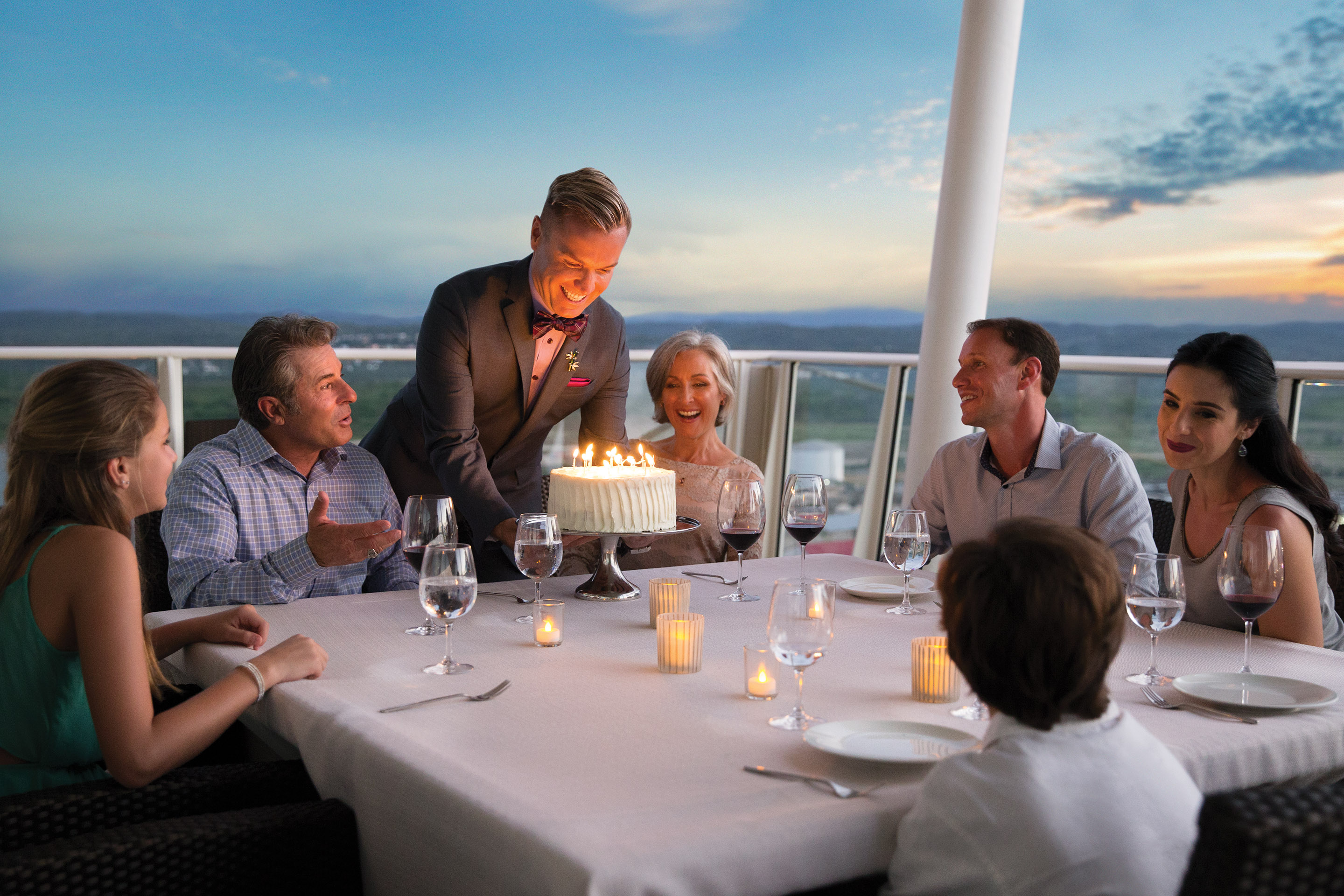 Family Celebrating a Birthday on Oasis of the Seas