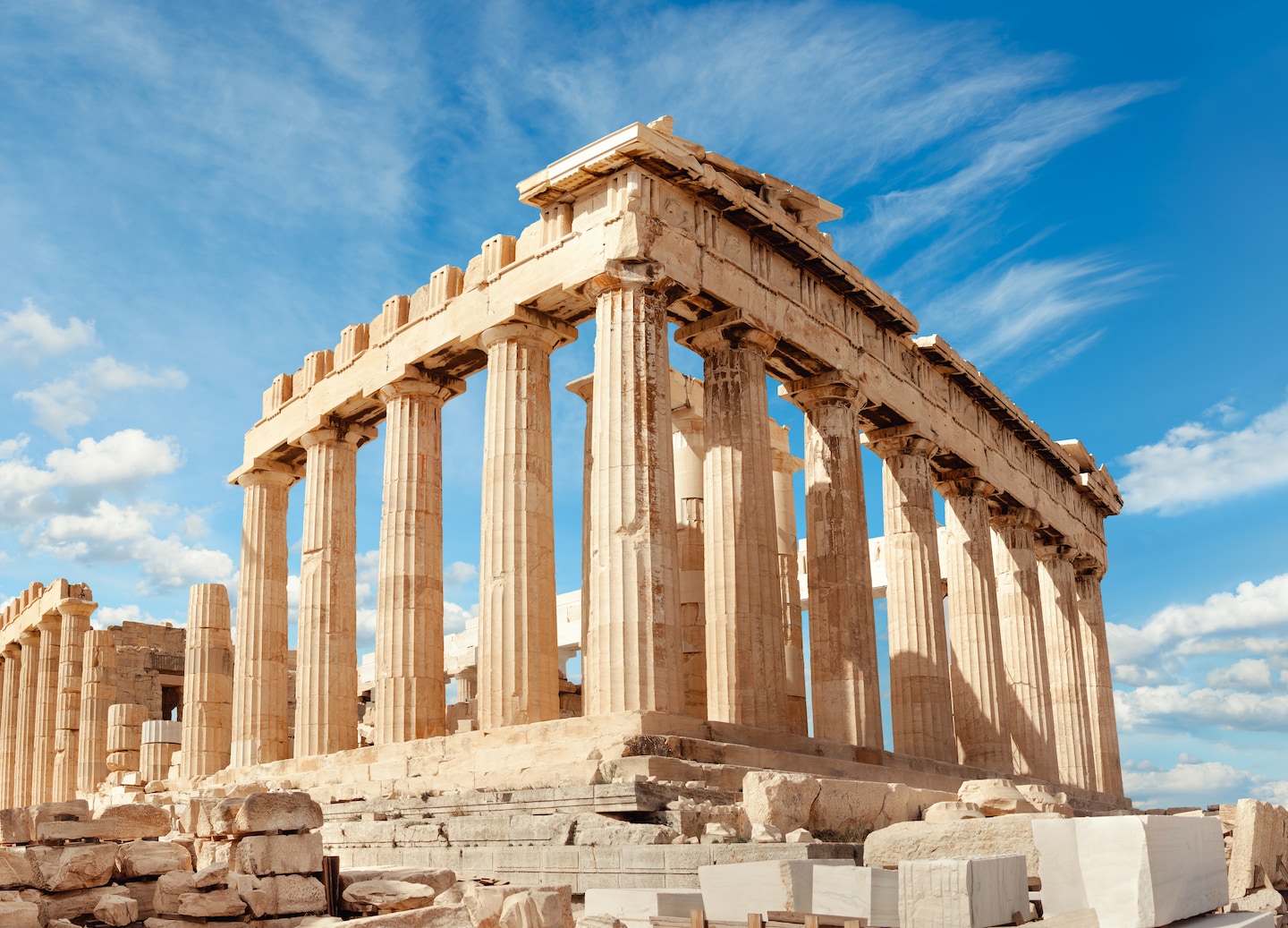 The Acropolis crowns Athens with ancient majesty, offering breathtaking views and unmatched historical significance. - Athens, Greece