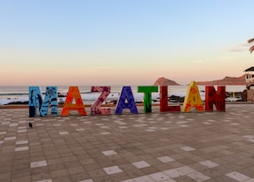 beach landscapes mazatlan sign mexico