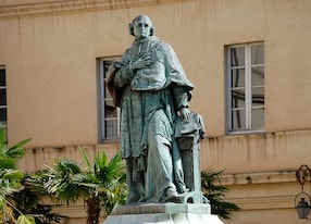 the monument to cardinal fesch at the cour du musee fesch ajaccio corsica france joseph fesch