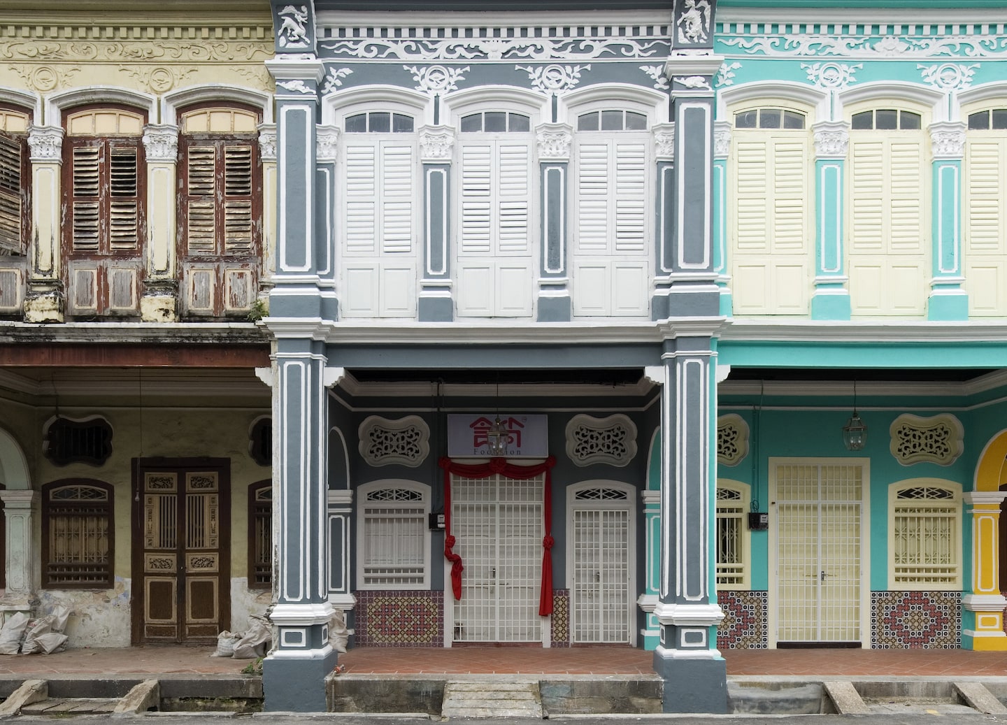 Trishaw ride through George Town reveals historic sights, local life, and traditional kopitiam culture. - Penang, Malaysia