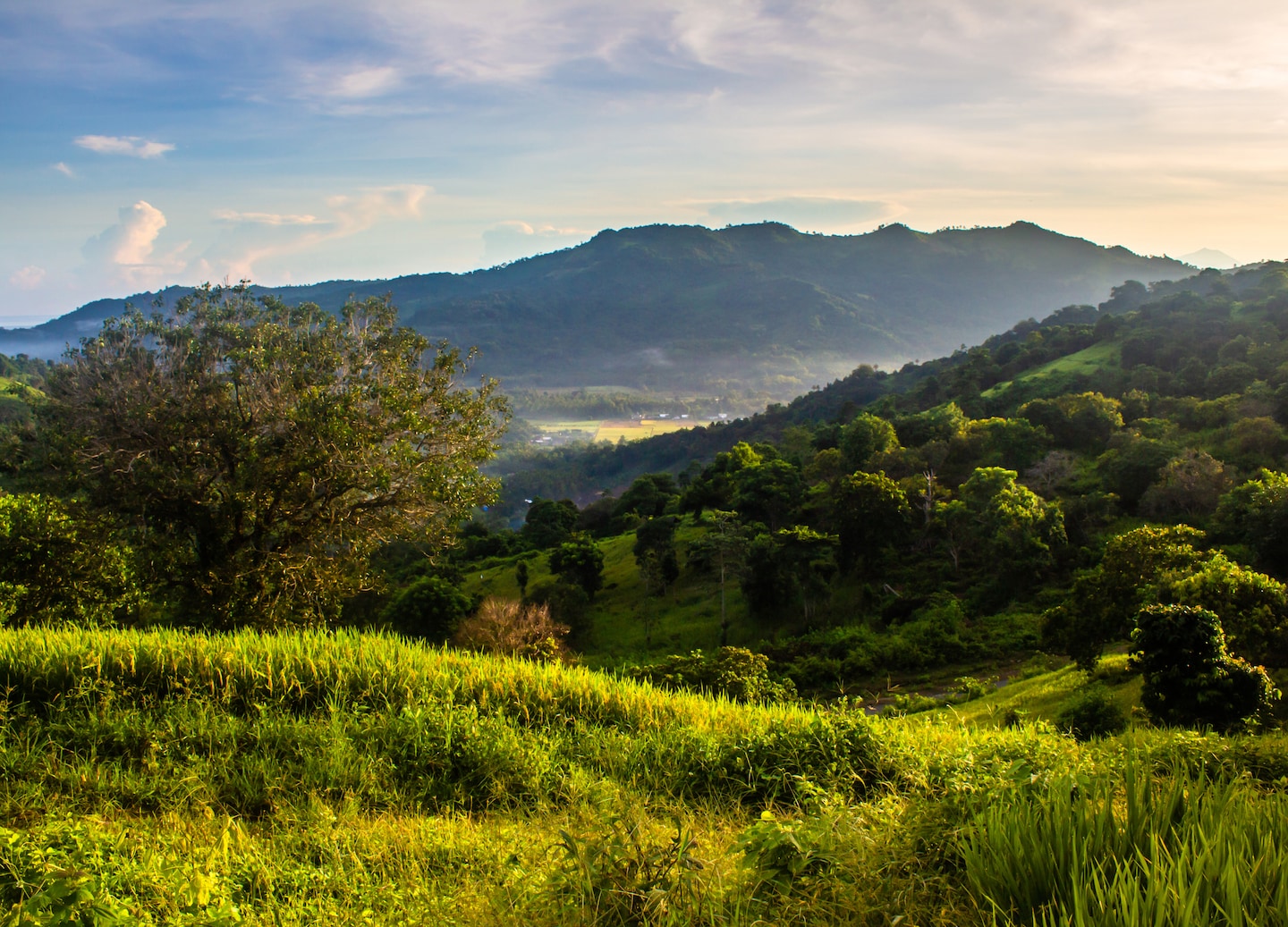 Misty sunrise over Sekotong.