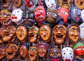 tal and talchum hahoe masks korean traditional masks at insadong seoul south of korea