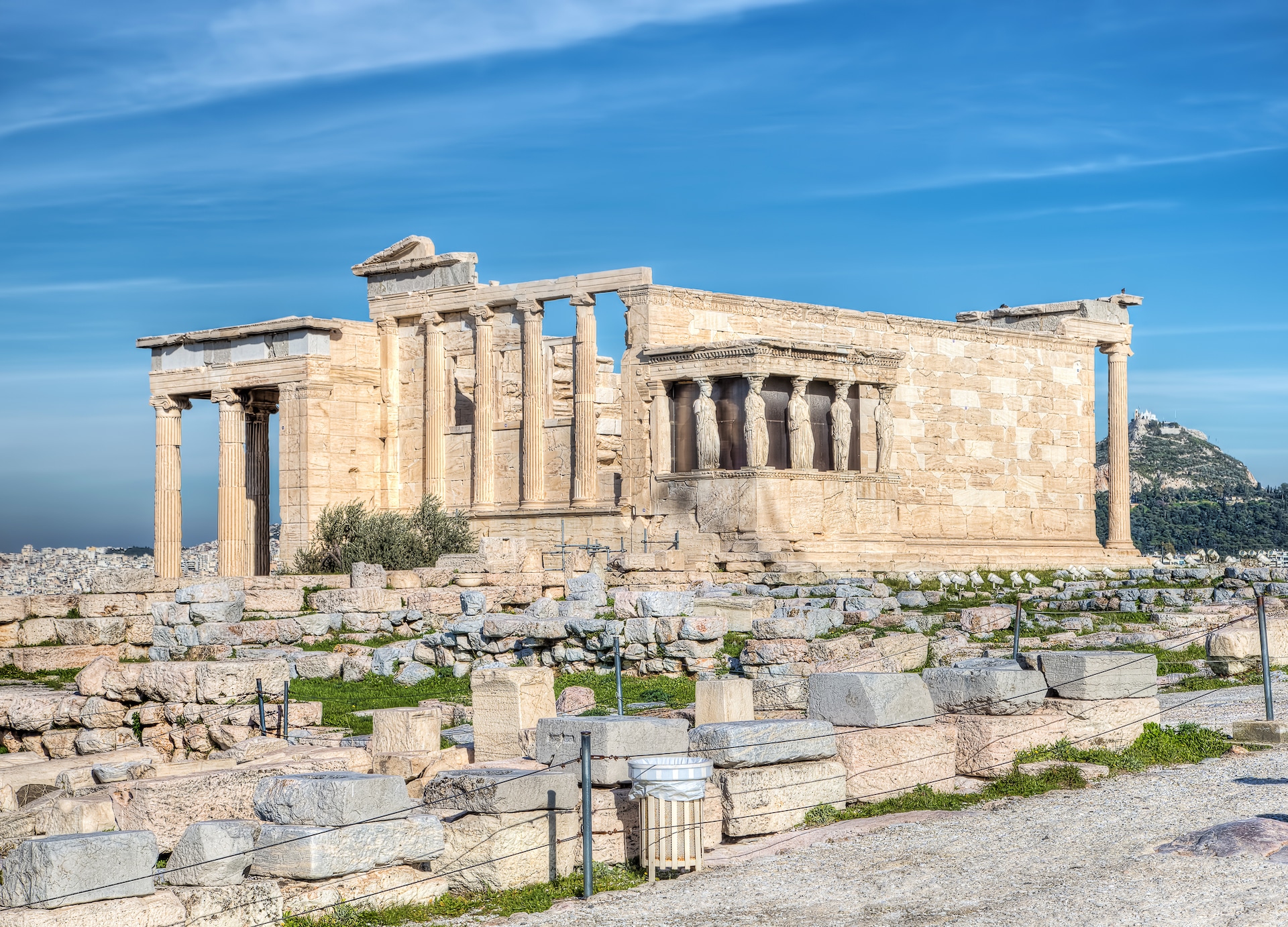 the erecthion the most sacred site of the acropolis athens greece