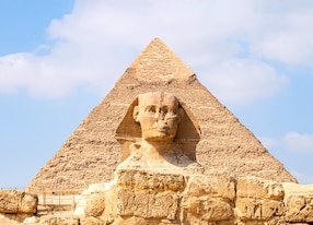 khafras pyramid great sphinx necropolis on