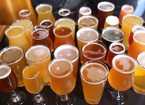 assorted craft beer varieties ipas stouts
