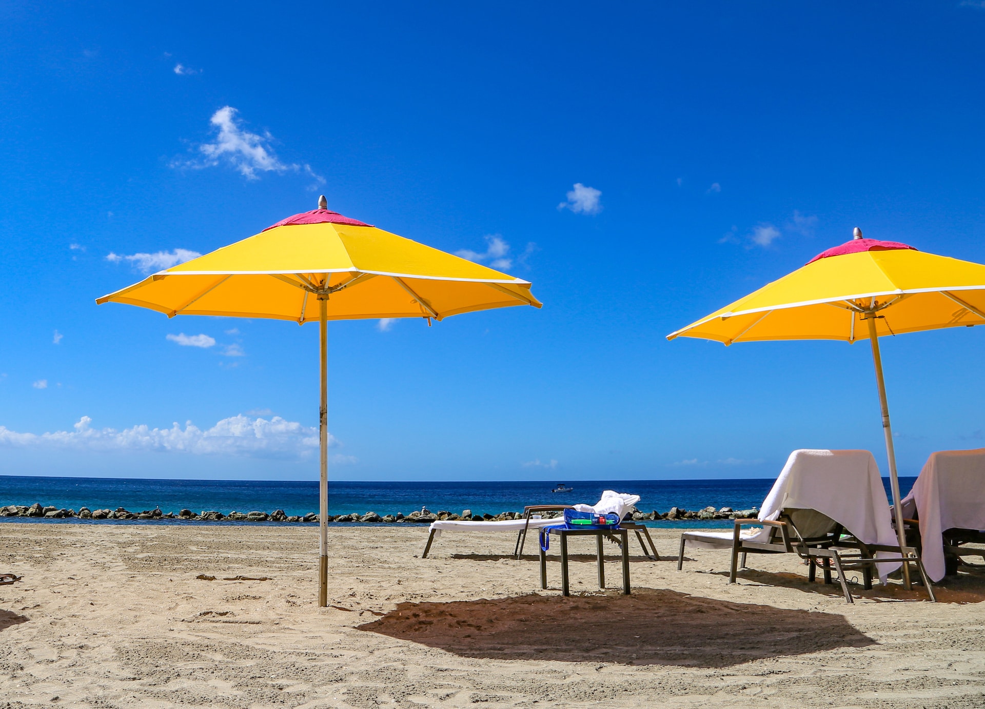 pinneys beach umbrellas chairs nevis west