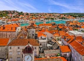 trogir croatia town panoramic view croatian