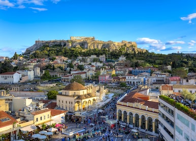 monastiraki square athens greece
