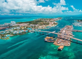 aerial nassau bahamas