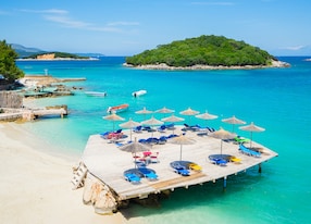 ksamil beach albania
