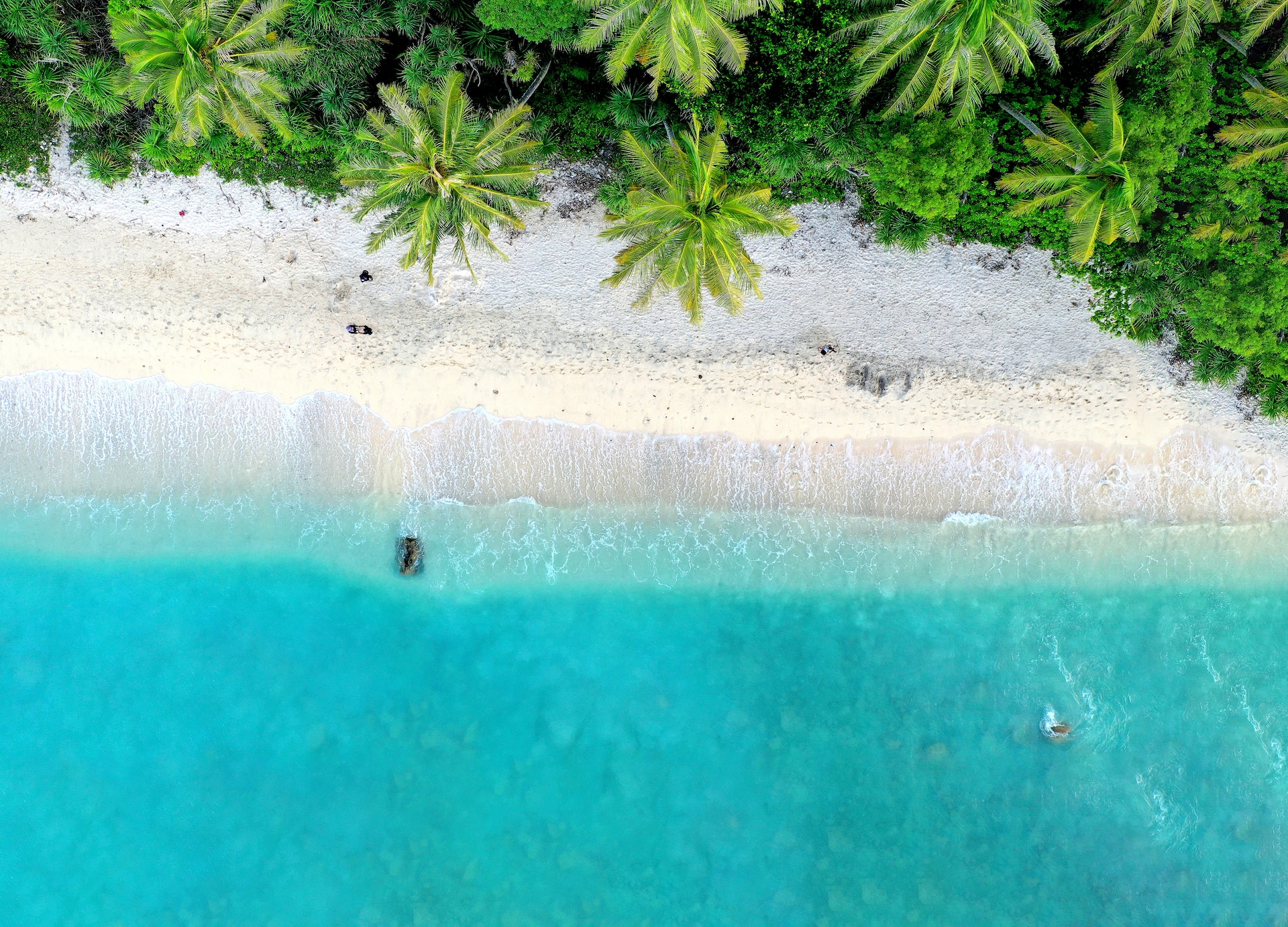 aerial view beach sabang indonesia asia
