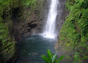 middleham falls roseau dominica caribbean