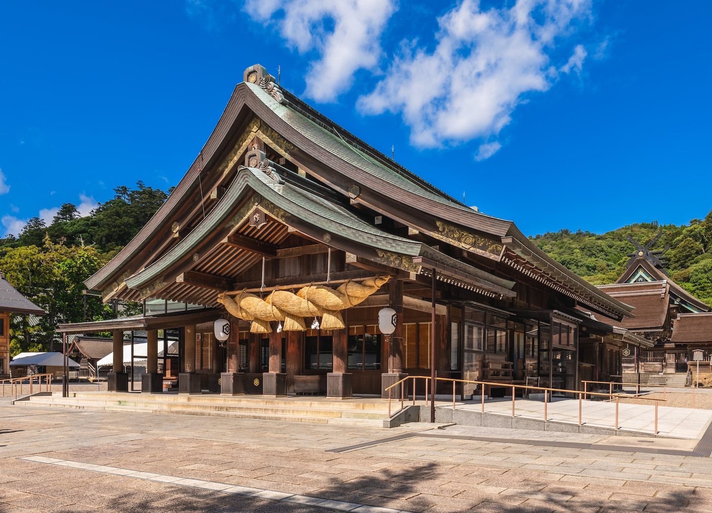Izumo Taisha’s grand Honden rises with timeless Shinto architecture. - Sakaiminato, Japan