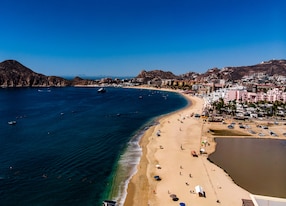 aerial playa medano beach cabo san lucas mexico central america
