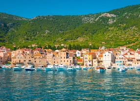 picturesque view on vis island croatia europe