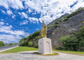 virgin mary statue near house of virgin mary ephesus turkey middle east