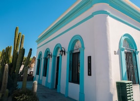 traditional building todos santos magic town pichilingue mexico central america