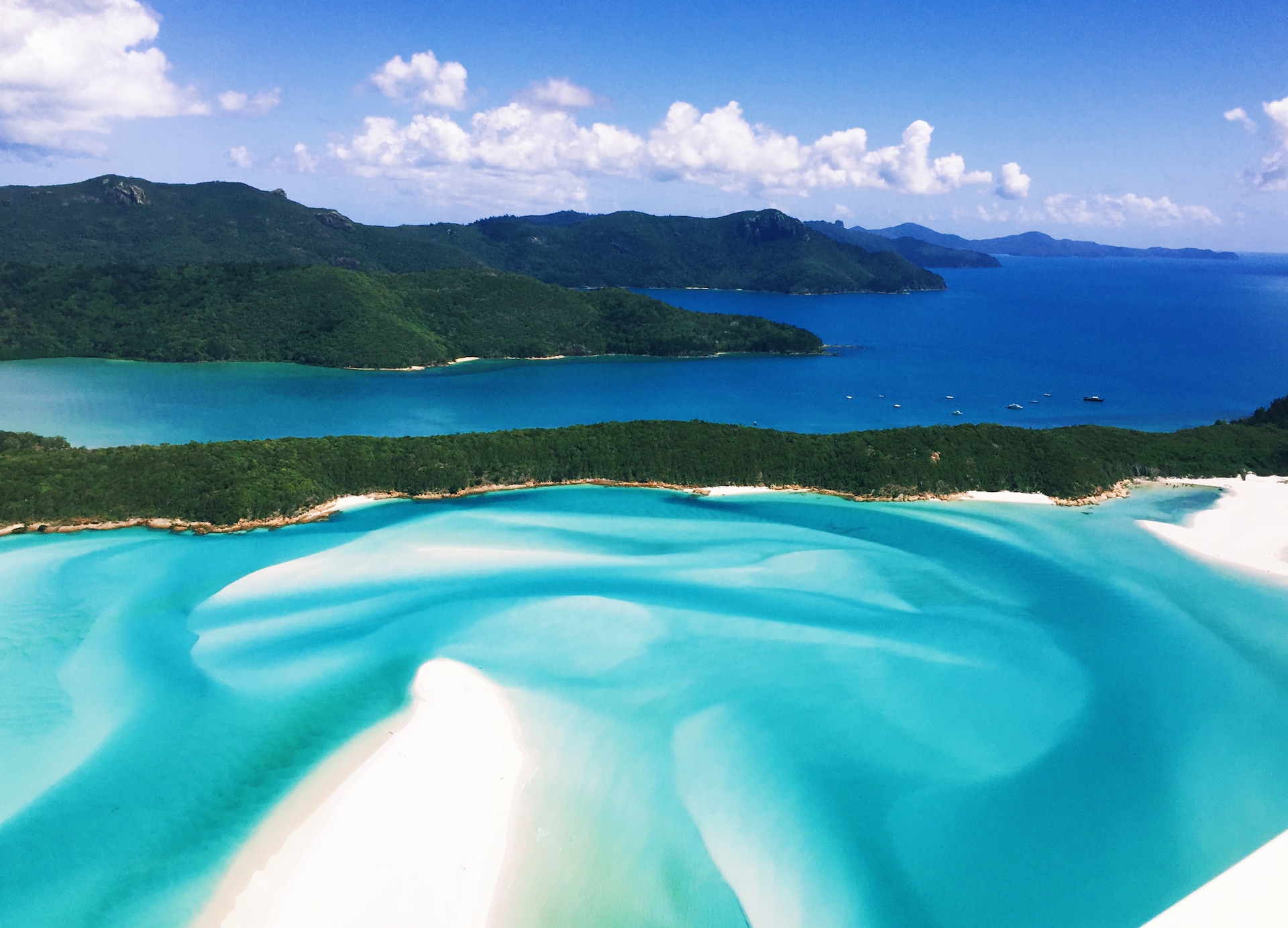 white haven beach aerial 