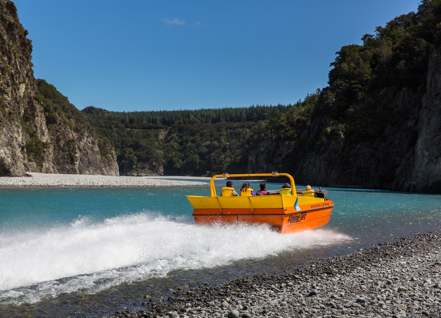 Enjoy a thrilling jet boat ride on the Waimakariri River near the city. - Christchurch, New Zealand