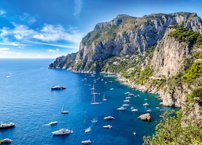 capri island beautiful summer day italy