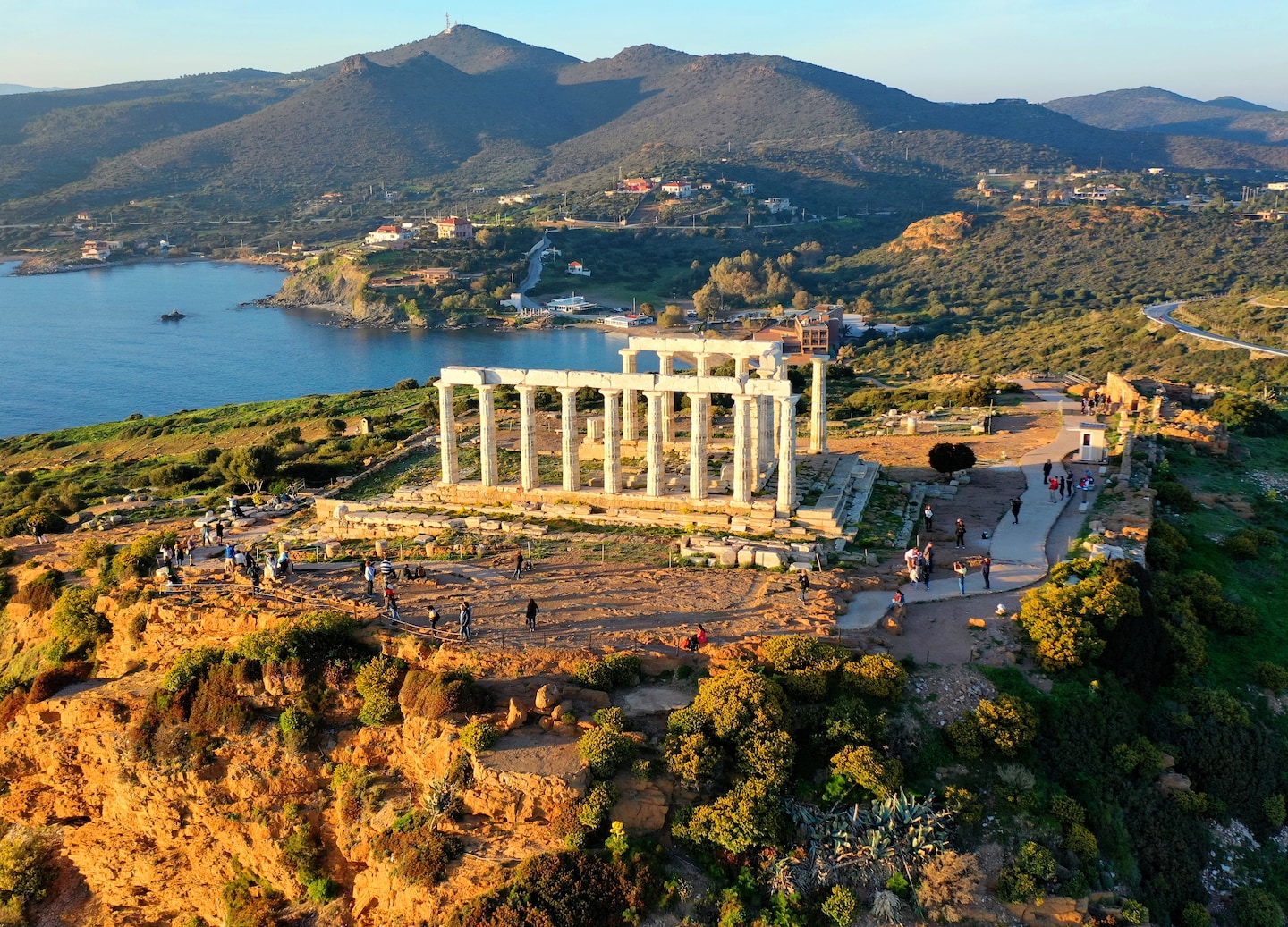 Cape Sounion’s Temple of Poseidon offers breathtaking seaside views, ancient history and unforgettable sunset beauty. - Athens, Greece