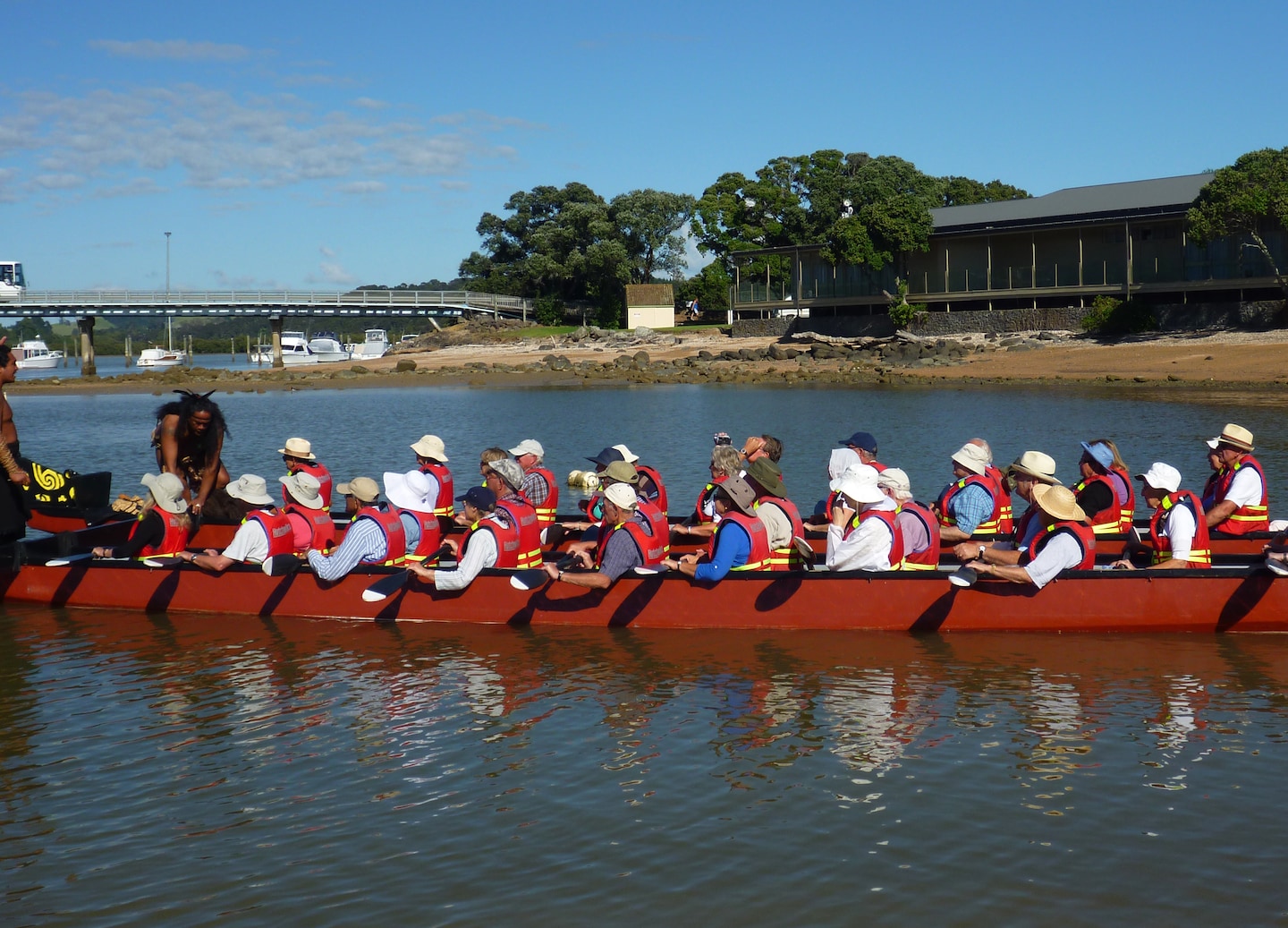 Paddle a traditional Māori war canoe to Haruru Falls while learning local legends. - Bay Of Islands, New Zealand