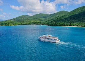 St John Island Tour Boat Aerial