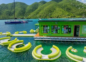 Lime Out Snorkel Catamaran Sail to Water Island Lime Out Closeup