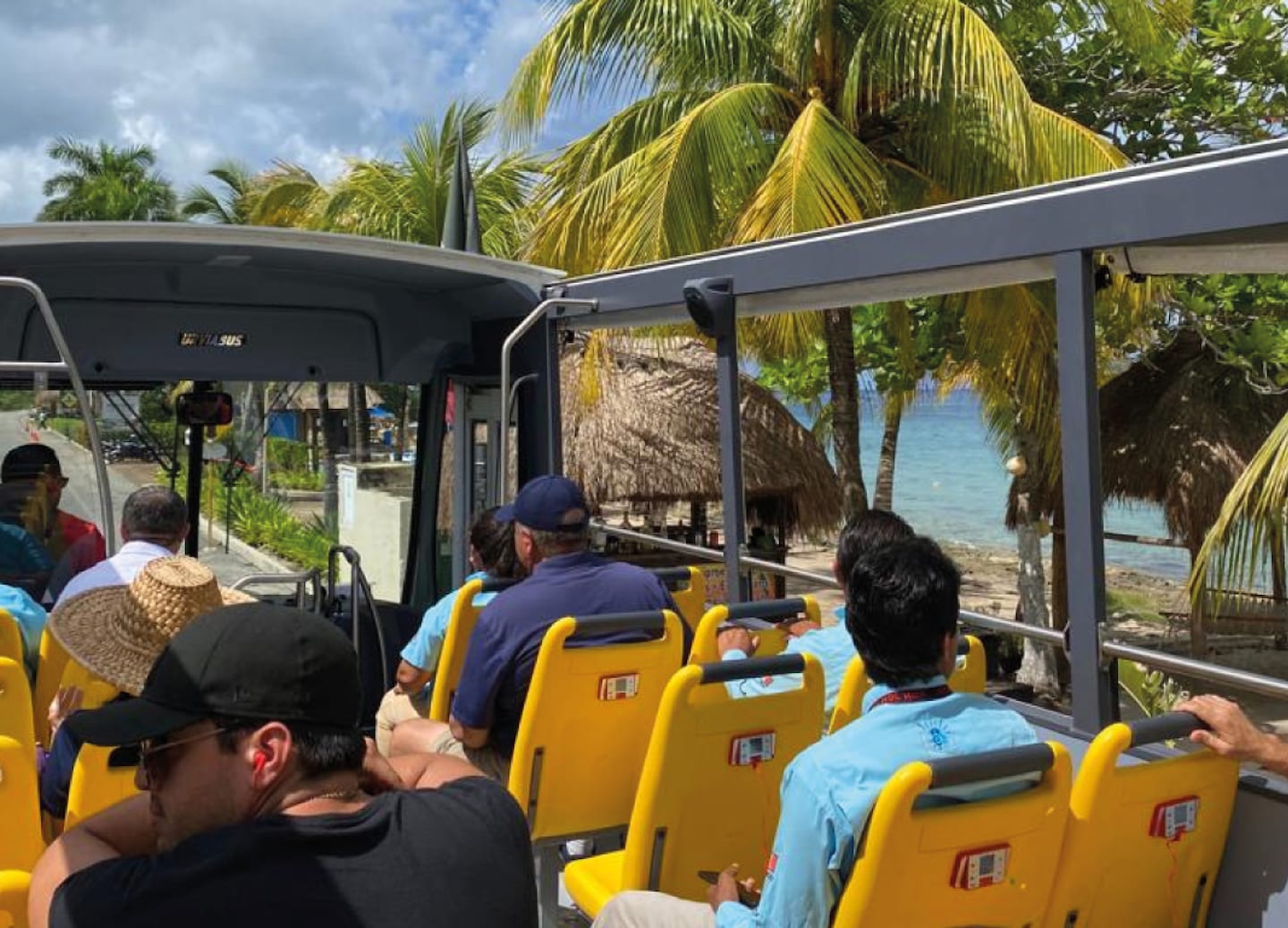 Tour Cozumel by open-top bus, explore on foot, then relax beachside. - Cozumel, Mexico