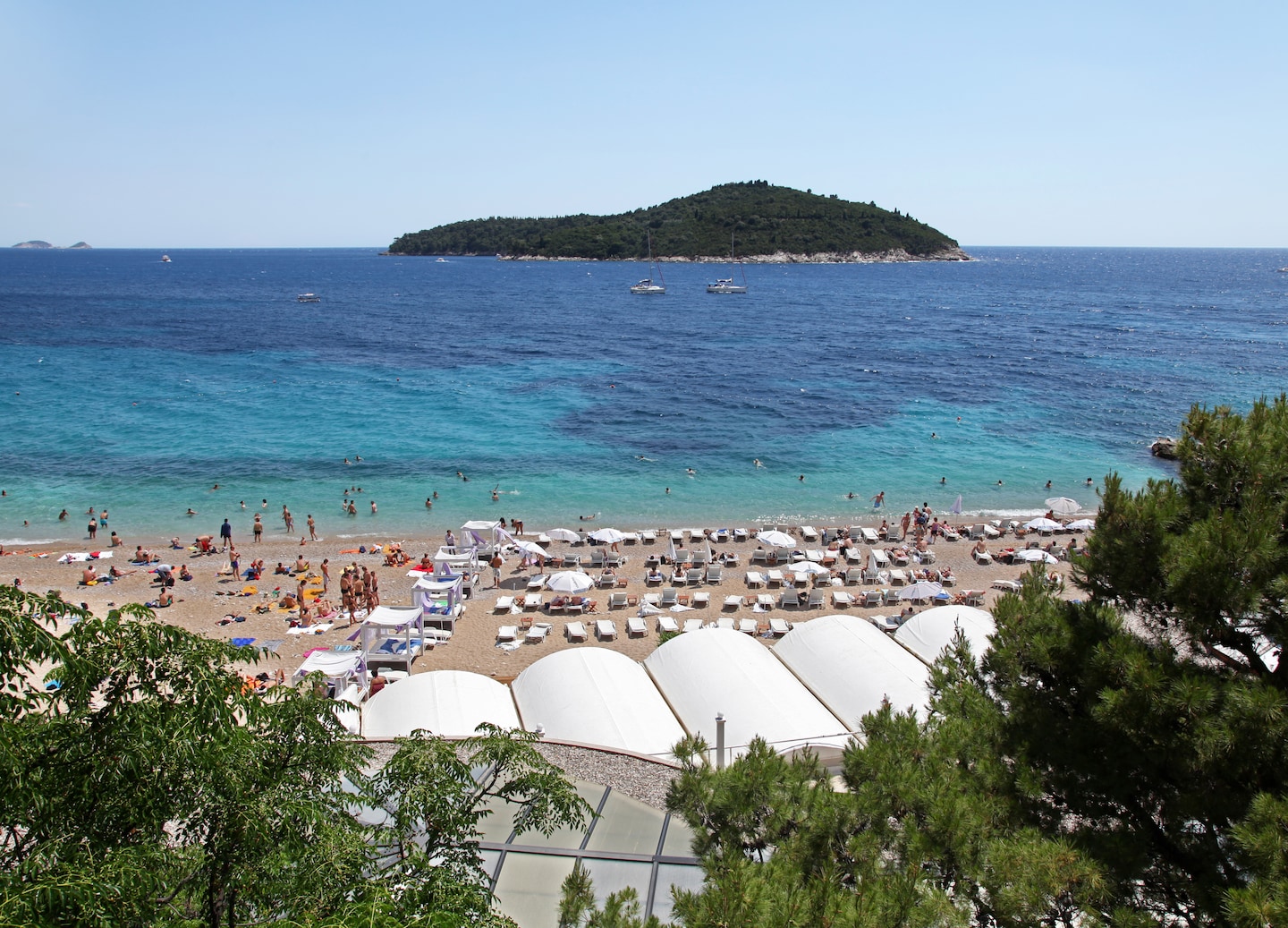 Sunset Beach offers relaxed swimming, sunbathing, and stunning Adriatic views. - Dubrovnik, Croatia