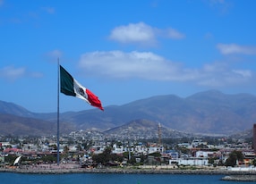 the waterfront landscape of the city of ensenada mexico